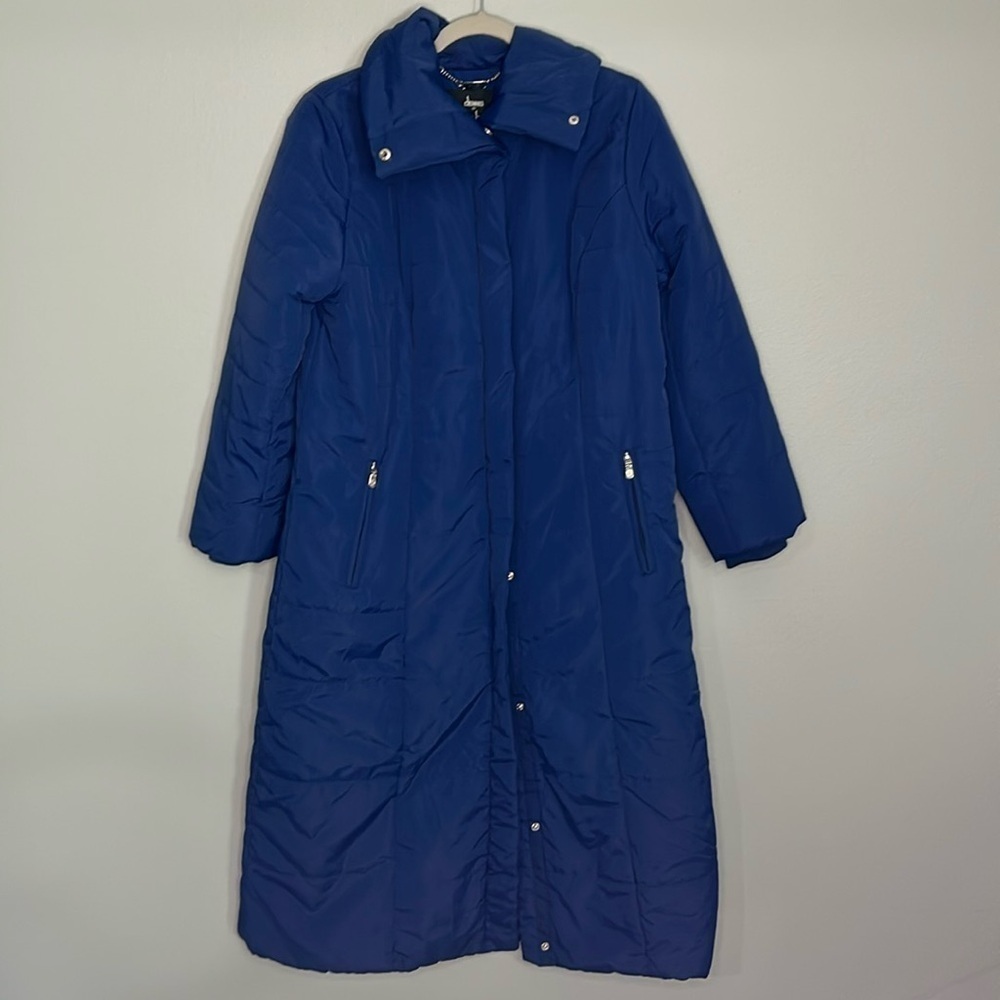 Dennis Basso Full Length Puffer Jacket Medium Petite